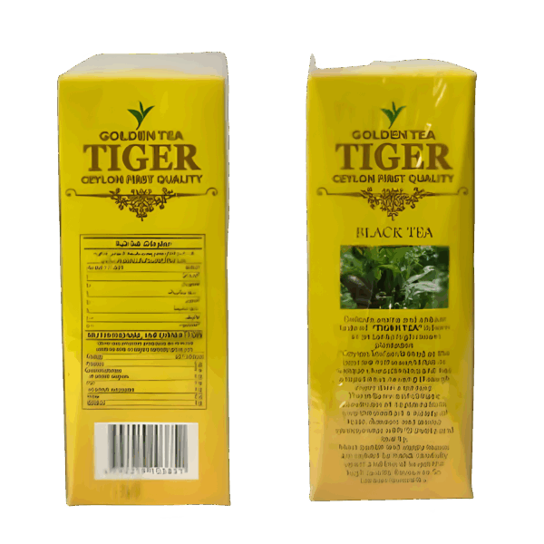تصویر چای کیسهای Tiger | چای سیاه ساده ۱۰۰ گرمی ، نوشیدنی گرم و خوشطعم مناسب تیبگ آماده مصرف