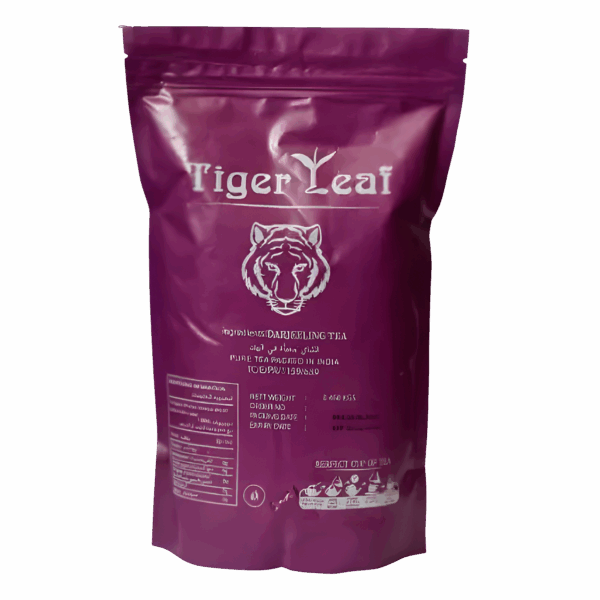 خرید چای دارجیلینگ Tiger | بستهبندی بنفش ۴۵۰ گرم | چای با کیفیت بالا و طعمی متعادل برای دمآوری حرفهای
