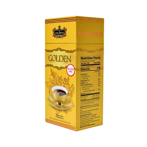 قهوه دمی گلدن King Coffee | Golden Drip Coffee ۲۲۵ گرمی | مناسب برای دمآوری دقیق و اسپرسو خانگی