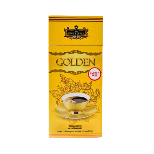قهوه دمی گلدن King Coffee | Golden Drip Coffee ۲۲۵ گرمی | دانههای تازه و باکیفیت برای دمآوری حرفهای