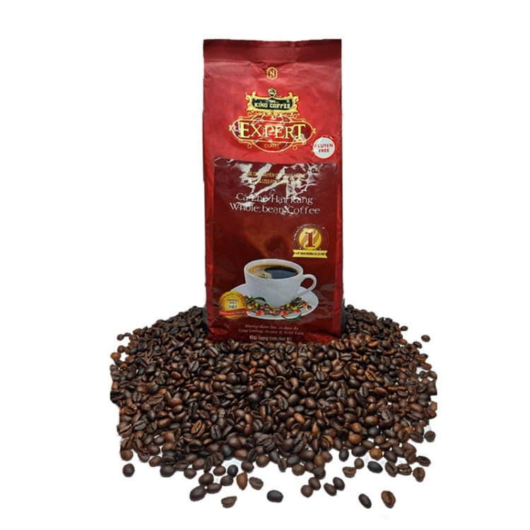 دانه قهوه اکسپرت شکلاتی King Coffee بسته ۱ کیلویی | قهوه با عطر دلانگیز و طعم شکلاتی غنی