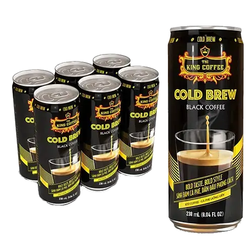 King Coffee Cold Brew Espresso 238ml (6 Pack) | smooth and refreshing ready-to-drink iced espresso