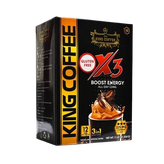قهوه فوری 3in1 King Coffee X3 | بسته ۱۲ تایی ۲۷ گرمی | قهوه فوری کرمی با طعمی ملایم و خوشعطر