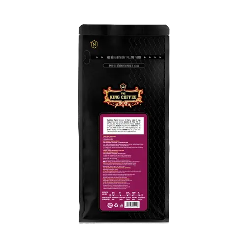 دانه قهوه تکخواستگاه اتیوپی King Coffee | بسته ۳۴۰ گرمی | طعمی غنی و عطر طبیعی دانههای اتیوپیایی