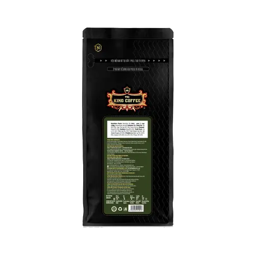 دانه قهوه تکخواستگاه سیگنیچر King Coffee | بسته ۳۴۰ گرمی | طعمی غنی و عطر طبیعی دانههای تازه