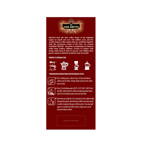 Gourmet Blend Pour Over Coffee 500g | قهوه دمی با طعم ملایم و عطر طبیعی دانههای بلند و با کیفیت