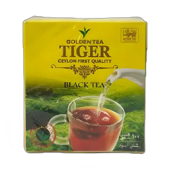 چای کیسهای Tiger | چای سیاه ساده ۱۰۰ گرمی ، چای سیلان خوشعطر و باکیفیت برای دمآوری سریع