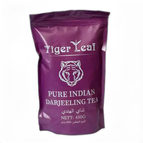 چای دارجیلینگ Tiger ، بستهبندی بنفش ۴۵۰ گرمی – چای خوشعطر و باکیفیت دارجیلینگ مناسب دمآوری خانگی