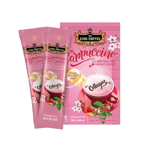 قهوه توت فرنگی برند کینگ کافی ساشه ای