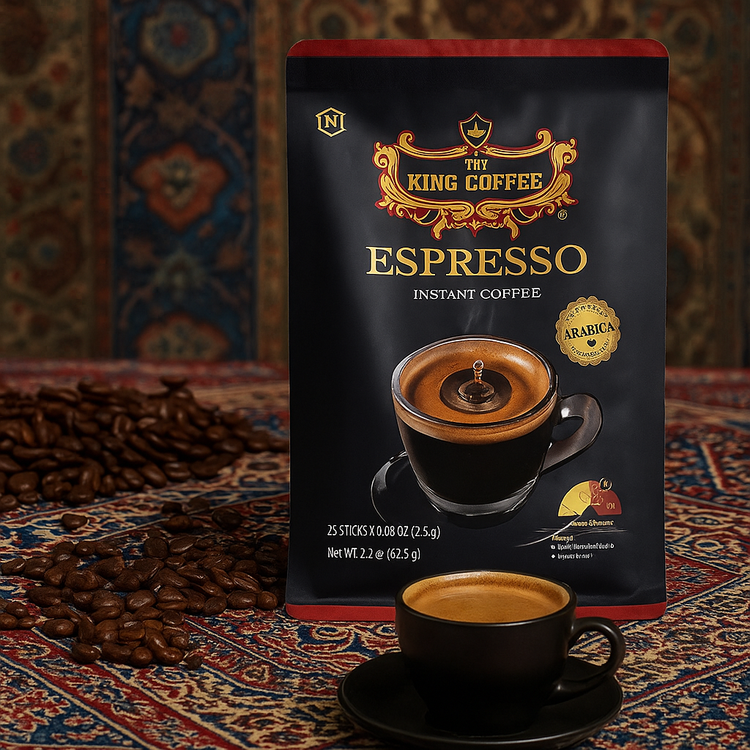 King Coffee Instant Espresso 25 Sachets x 2.5g | premium instant espresso with rich aroma and bold flavor