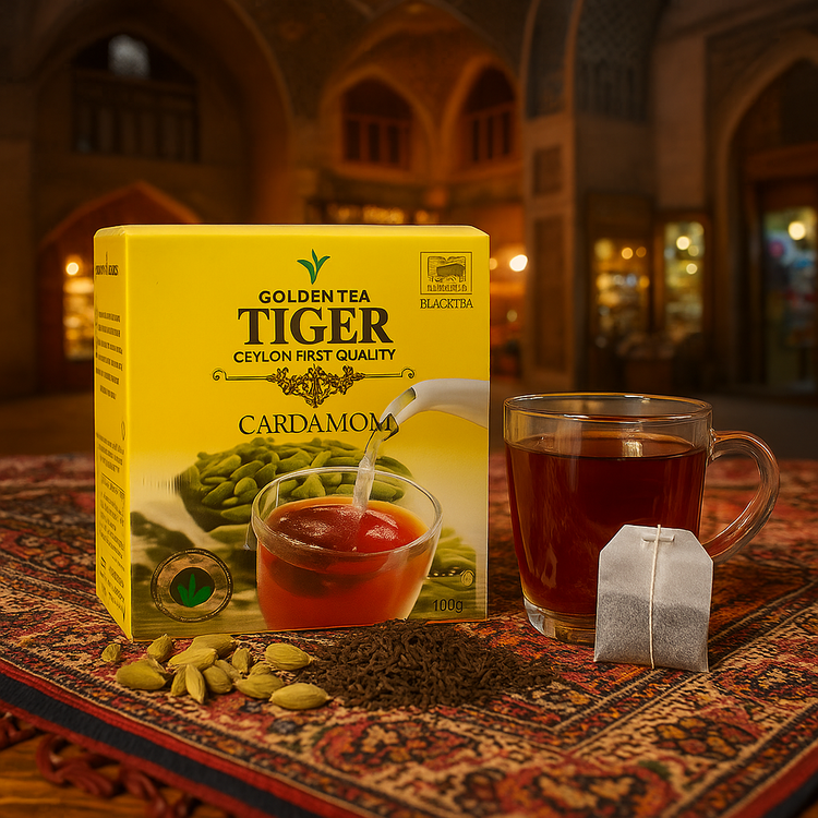 Tiger Heli Tea Bags 100g ، premium Ceylon tea in tea bags with rich aroma and flavor