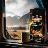 King Coffee 3 in 1 Instant Coffee | sweet & creamy instant coffee mix with sugar and milk powder, 20 sachets