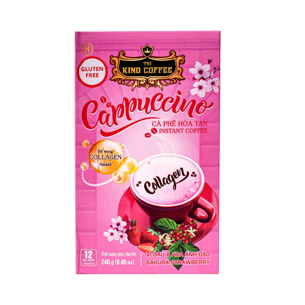 کاپوچینو توت فرنگی برند کینگ کافی