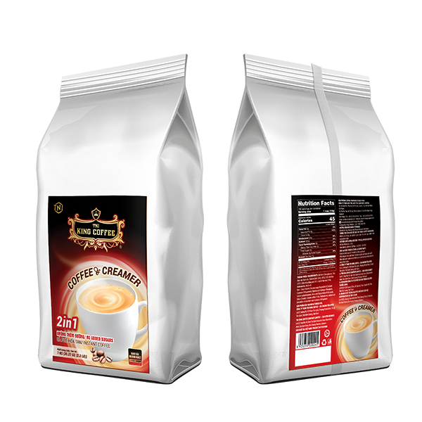 قهوه فوری دو در یک کینگ کافی King Coffee بسته ۵۰۰ گرمی – کافی میکس بدون شکر و با شیر خشک برای طعمی ملایم