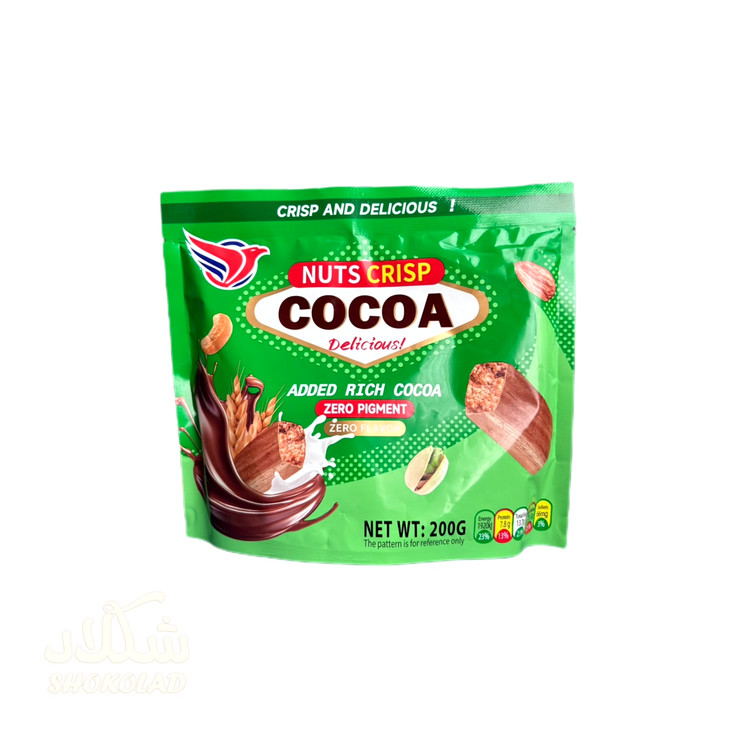 اسنک آجیلی شکلاتی کریسپی نات 200 گرمی